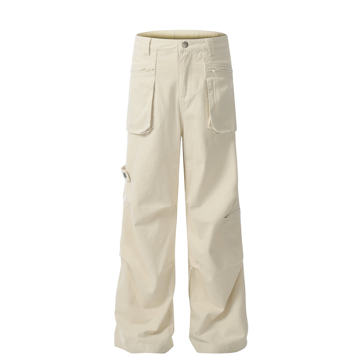 Cotton Loose Straight Cargo Pants Men Ooho