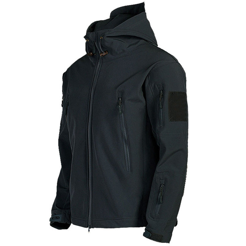 Soft Shell Jacket Men Windproof Hooded Jacket Ooho