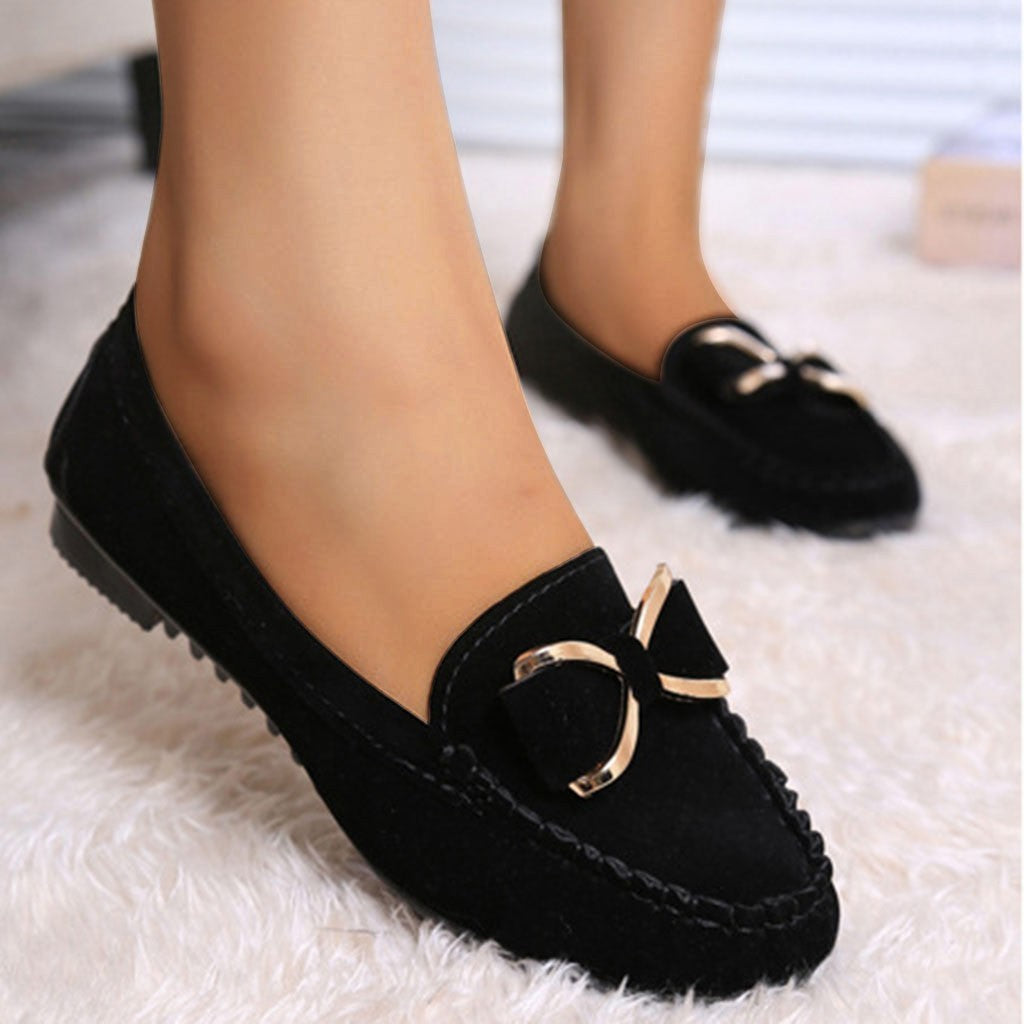 Peas shoes flat shoes bowknot women's shoes Ooho