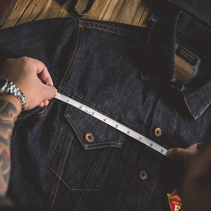 Original Color Denim Jacket Motorcycle Slim Jacket Men Ooho