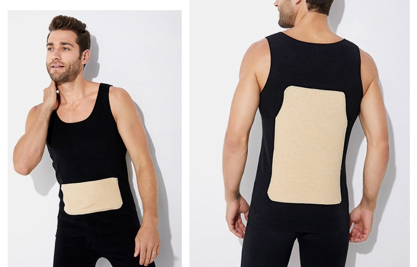 Silk Patch Traceless Thermal Vest For Men Ooho