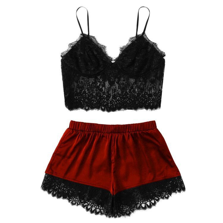 Sexy lingerie sexy women's split lace lingerie sexy suit Ooho