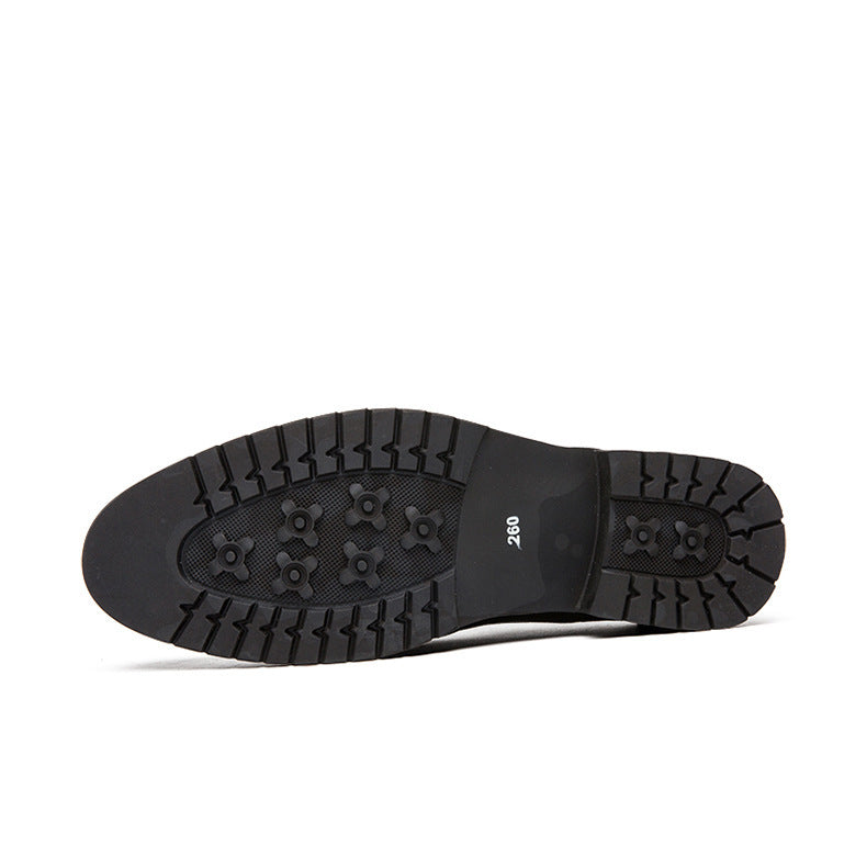 Soft leather pointed shoes men Ooho
