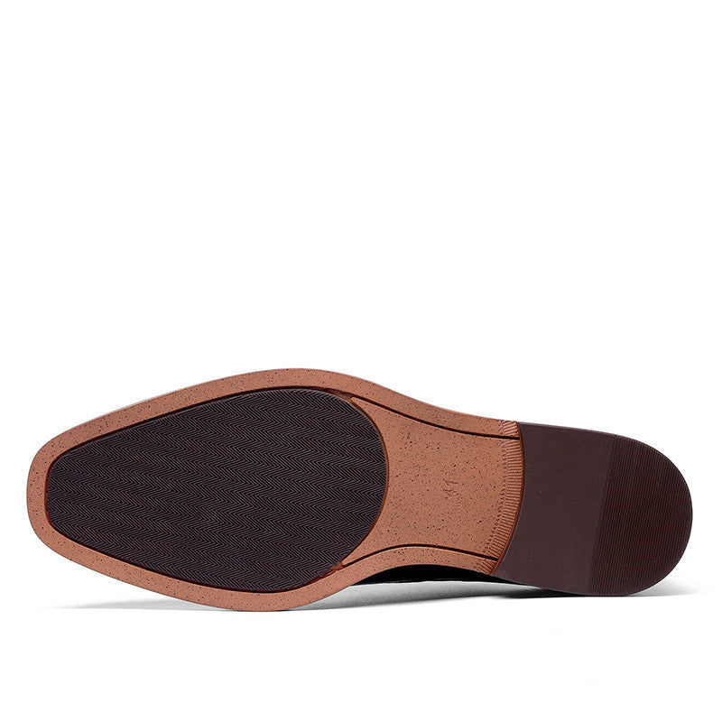 New First Layer Cowhide Double Buckle Monk Shoes Ooho