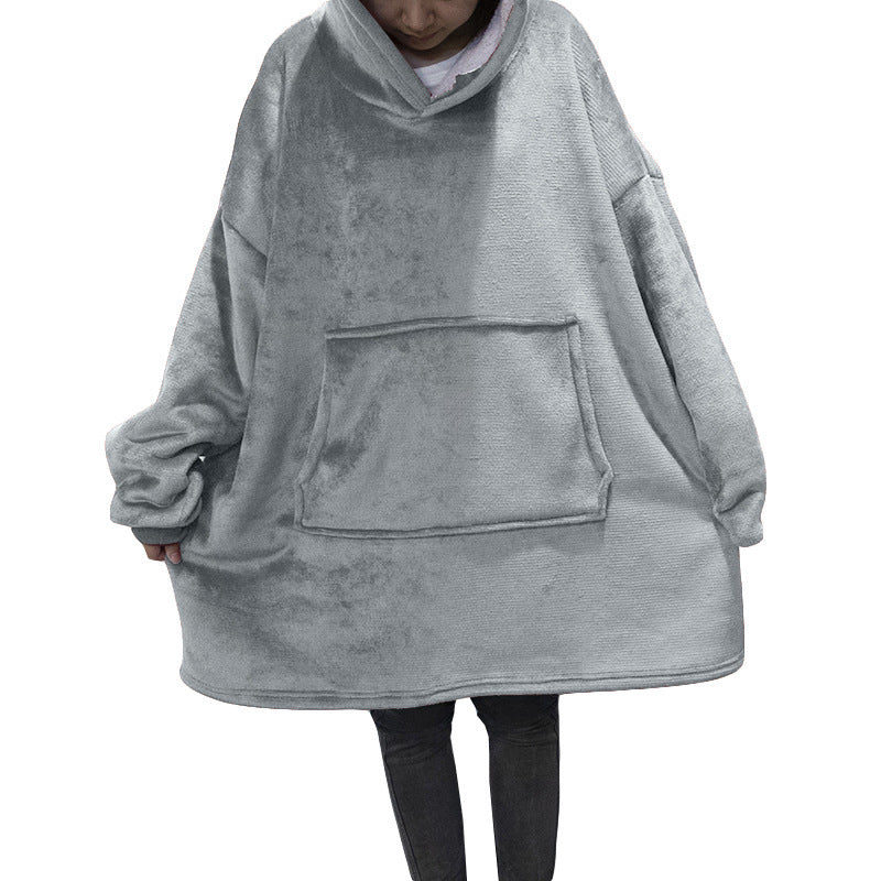 Men And Women Couples Paragraph Fleece Loungewear Robe Ooho