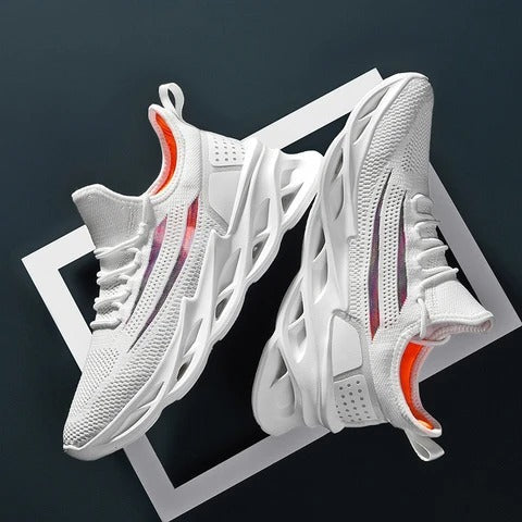 Flying Woven Casual Sports Shoes All-Match White Shoes Tide Shoes Ooho