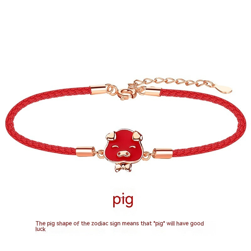 Zodiac Red Rope Bracelet For Women Ooho
