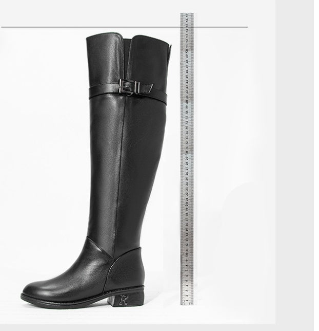 Over The Knee Boots Women Winter New Thickened Warm Ooho