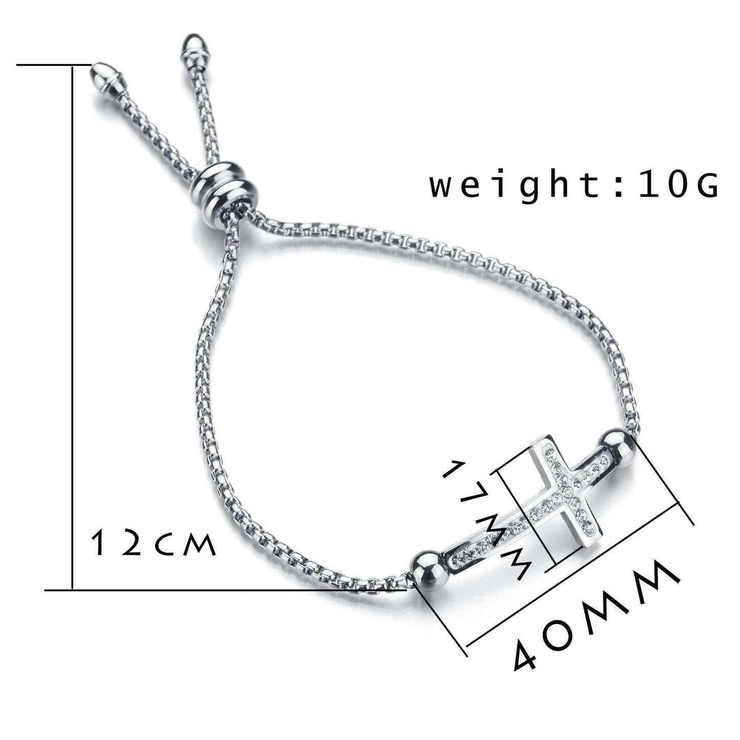 Micro Rhinestone Adjustable Bracelet For Women Ooho