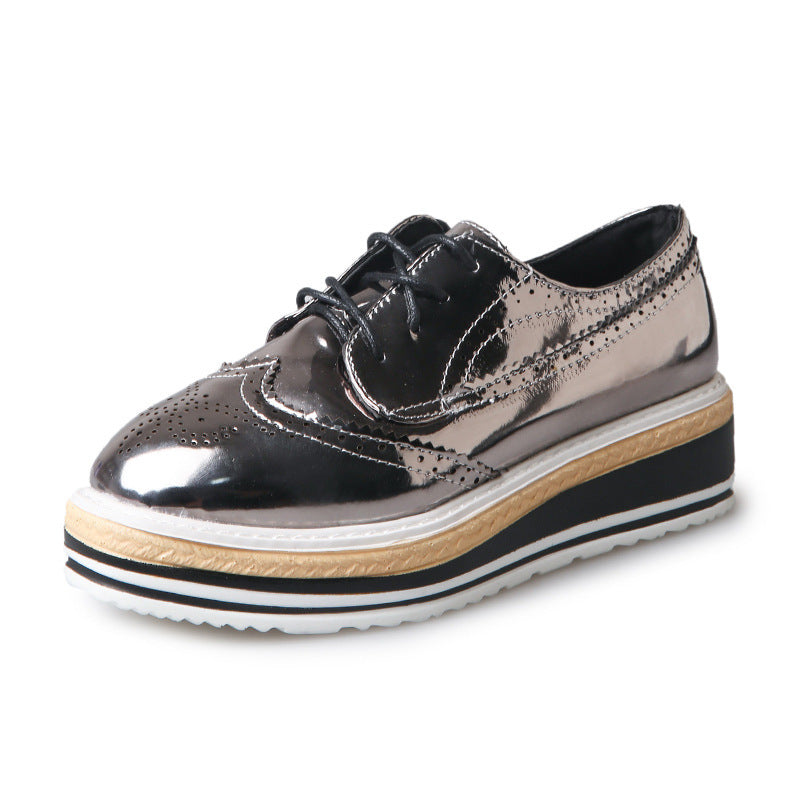Bullock Carved Oxford Platform Shoes Ooho