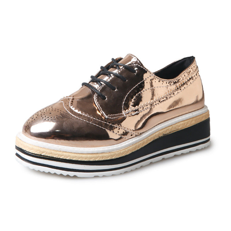 Bullock Carved Oxford Platform Shoes Ooho