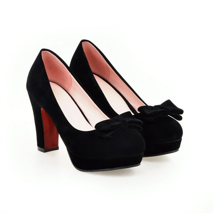 Platform bow high heels Ooho