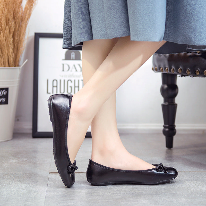 Square Toe Metallic Color Ballet Shoes Ooho