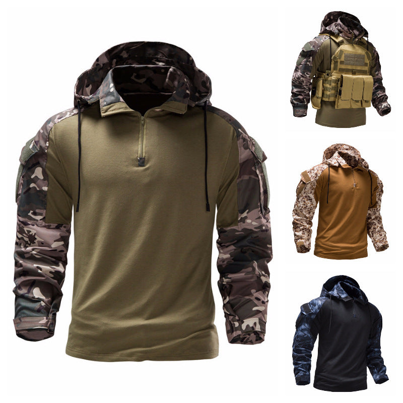 Men's Military Field Outdoor Camouflage Jacket Detachable Ooho