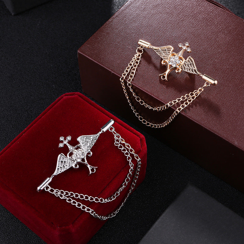 Japanese And Korean Men's Simple Brooches Ooho