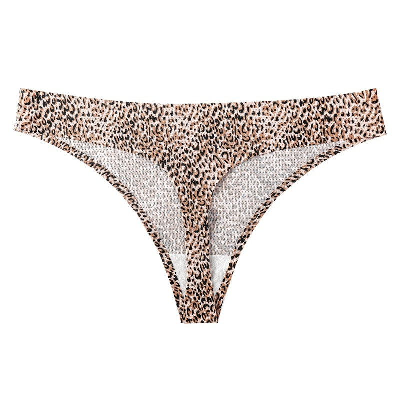Printed Breathable One Piece Low Waist Thong Women Ooho