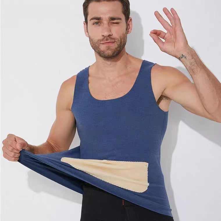 Silk Patch Traceless Thermal Vest For Men Ooho