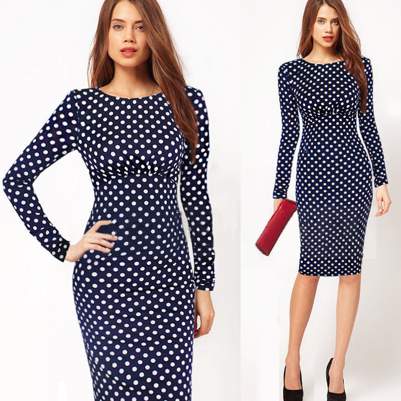 Long Sleeve Slim Fit Bodycon Dress | Elegant Fitted Dress for Women Ooho