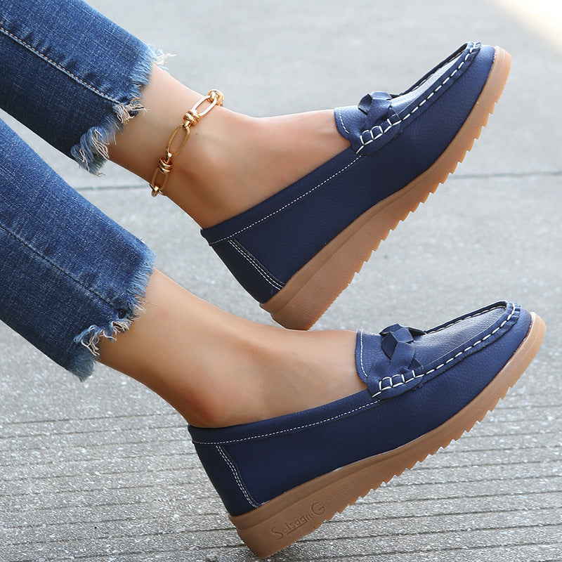 Women Flats Shoes Weave Design Soft Spring Summer Shoes Ooho
