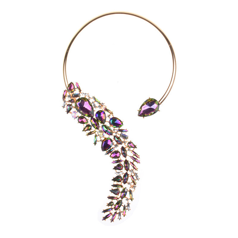 Colorful Rhinestones Chokers Necklaces Fashion Trend Crystals Necklaces Fine Jewelry Accessories for Women Ooho