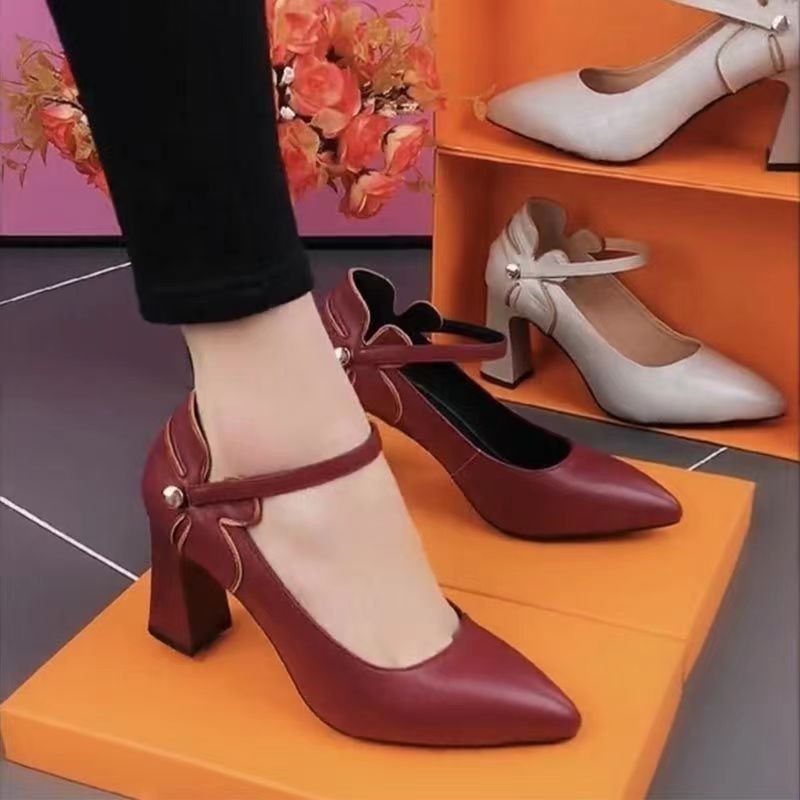 High Heels Women's Fashion Pointed Toe Shallow Mouth Ooho