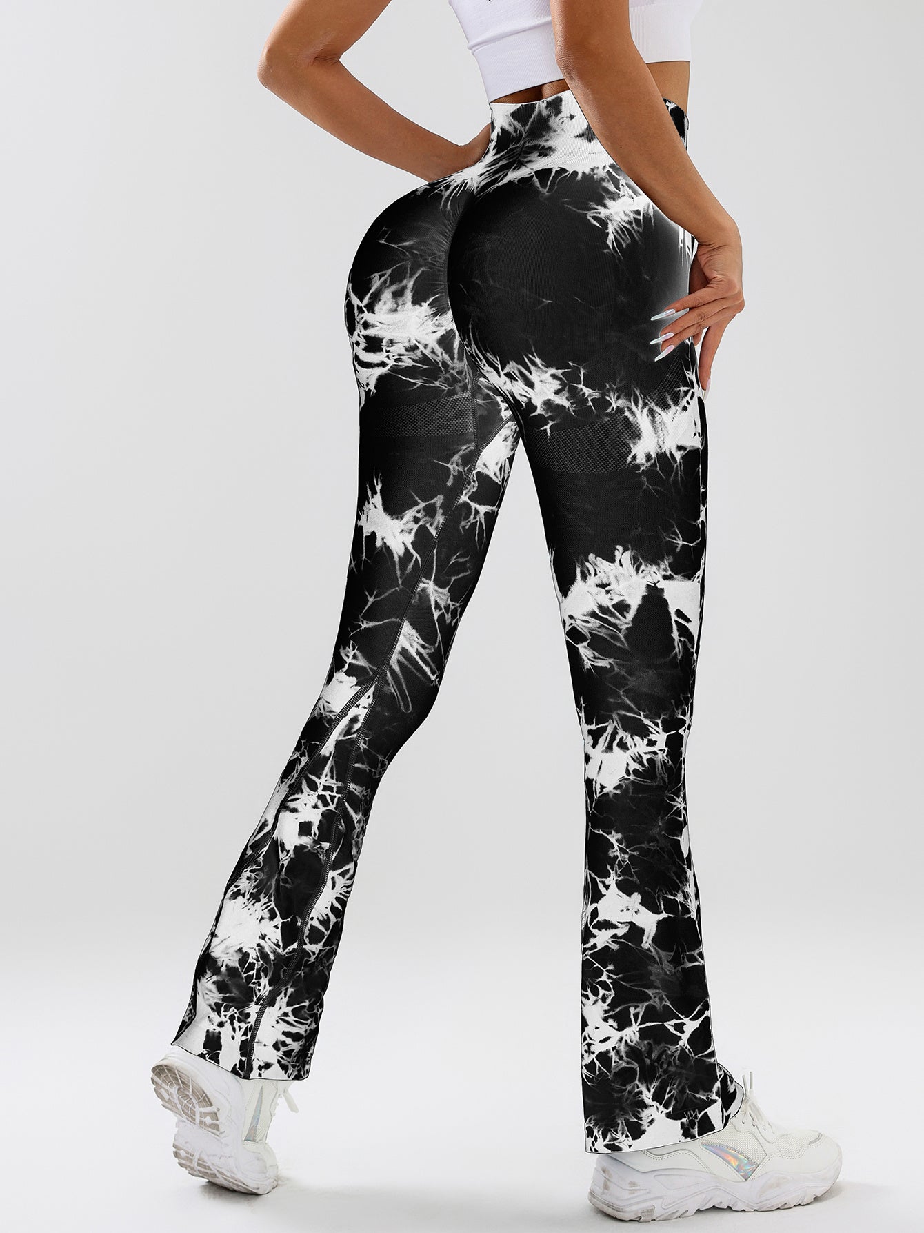 3-Pack Tie Dye Seamless High Waisted Leggings for Women – Scrunch Butt Lifting Yoga Gym Workout Athletic Pants
