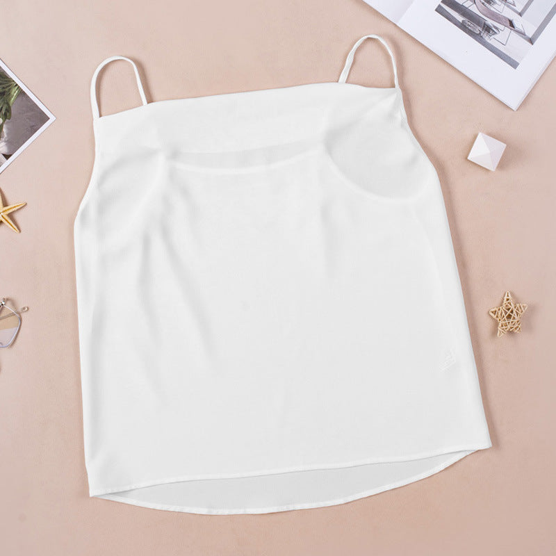 Top Loose V-neck Chiffon Tank Top Women Ooho