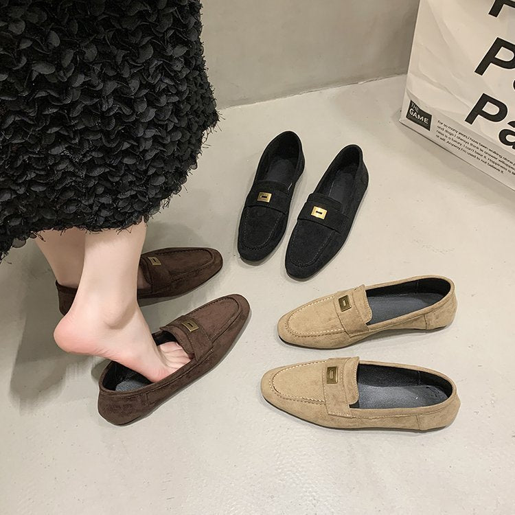 Commuter Shoes Female Flat Loafers Ooho