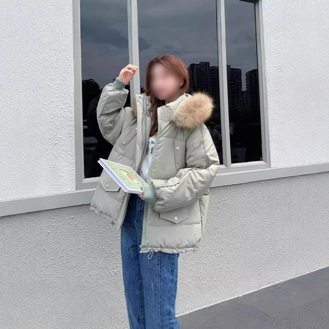 Loose Slimming Parka Coat for Women – Lightweight Warm Winter Outerwear Ooho