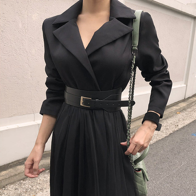 Fashionable Stitching A-Line Mesh Dress for Women | Elegant Sheer Party Dress Ooho