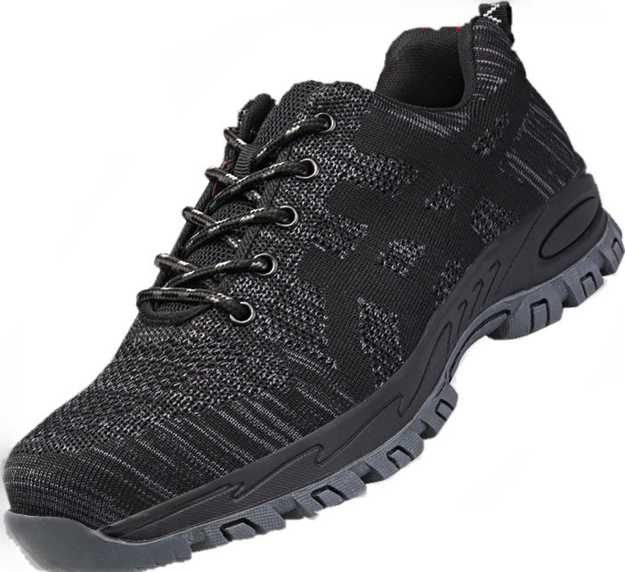 Plus Size Men's Winter Steel Toe Cap Protective Work Shoes Short Boots Men Steel Mid Sole Safety Indestructible Shoes Ooho