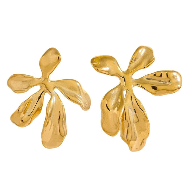 Fashion Metal Flower Earrings For Women Ooho