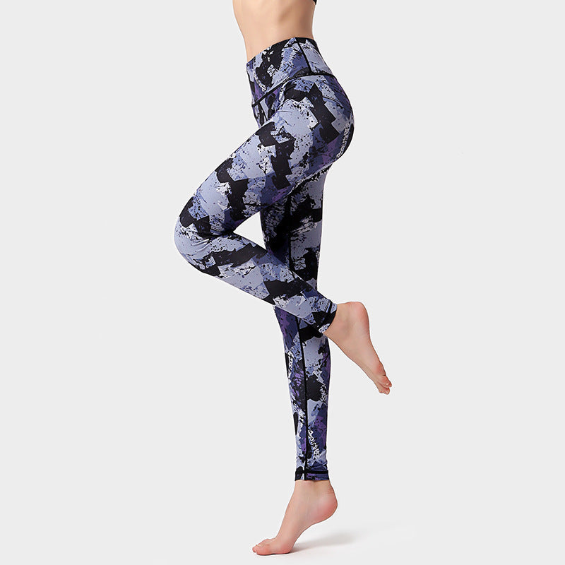 Fashion Floral Print Leggings for Women – High Waist Hip Lifting Yoga Pants, Running & Fitness Sports Trousers Ooho