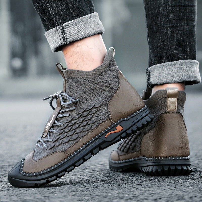 Sewing Tooling Shoes Outdoor Driving Hiking Shoes Men Ooho