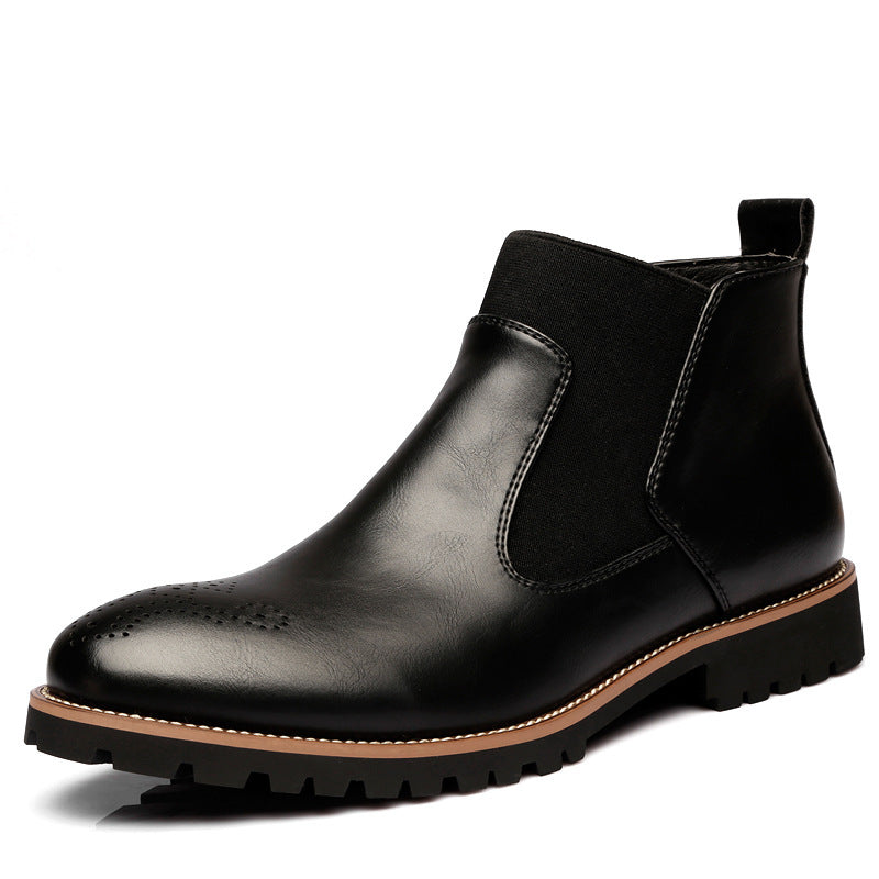 Brock Leather Boots Men Shoes Men Martin Boots Ooho