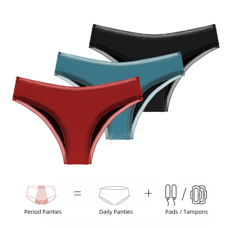 Women's 4-layer Sexy Lace Leak-proof Safety And Hygiene Panties Ooho