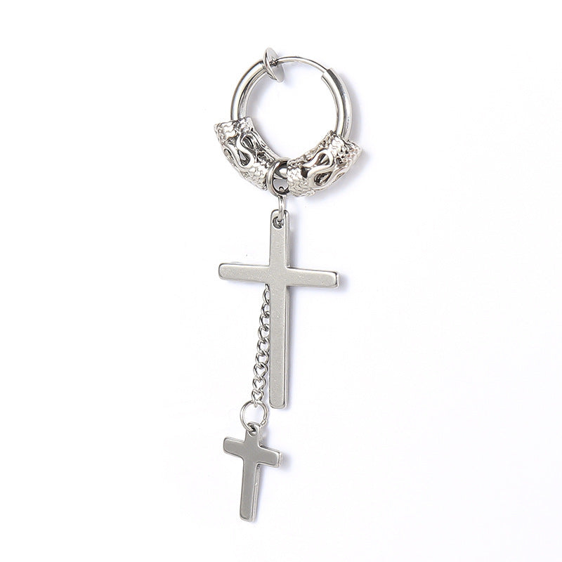Trendy male earrings dark street earrings Ooho