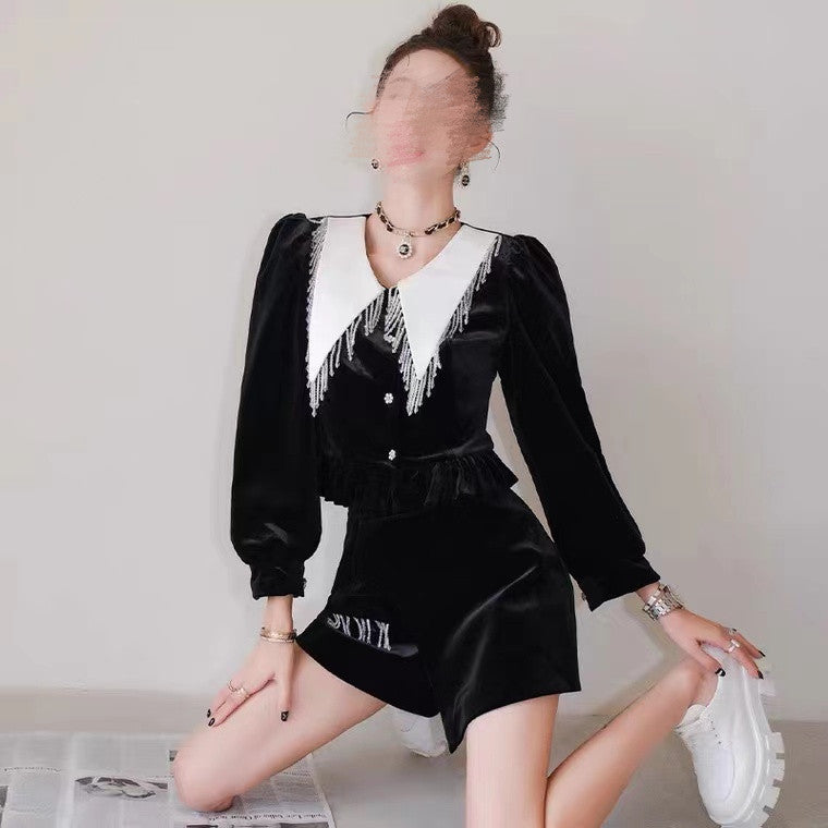Women’s Pleated Top & Shorts Set | Stylish Two-Piece Summer Outfit Ooho