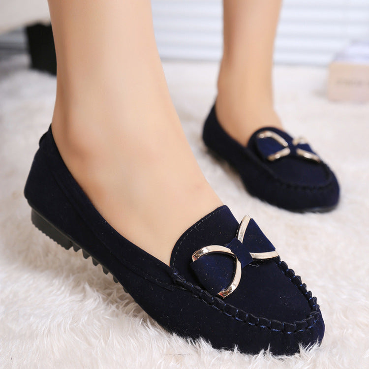 Fashion Bowknot Flats Shoes Women Casual Solid Loafers Cozy Shoes Ooho
