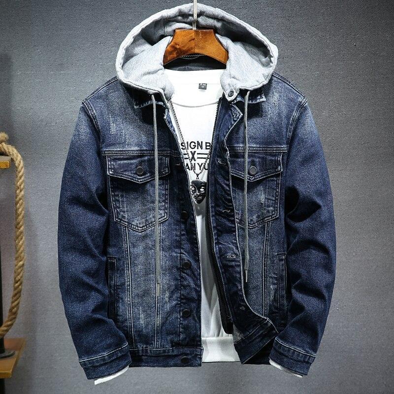 Thick denim jacket men Ooho