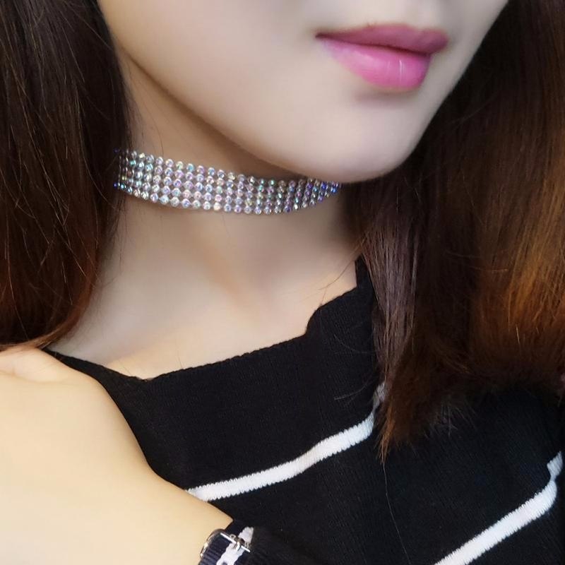 Fashion Women Full Crystal Rhinestone Choker Necklace Wedding Jewelry Chokers Necklaces For Women Ooho