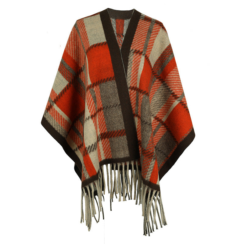 Tassel Cape and Shawl for Women – Elegant Fashion Cover-Up Ooho