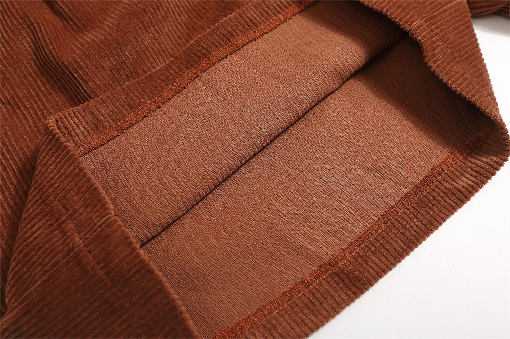 Fashion Personality Corduroy Loose Shorts Men Ooho