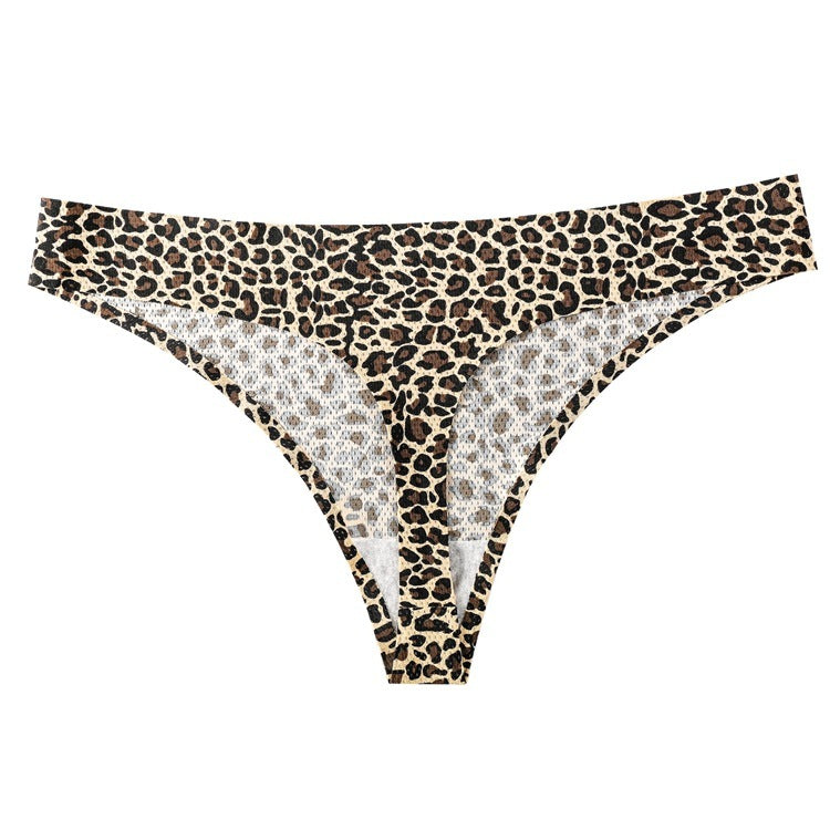 Printed Breathable One Piece Low Waist Thong Women Ooho