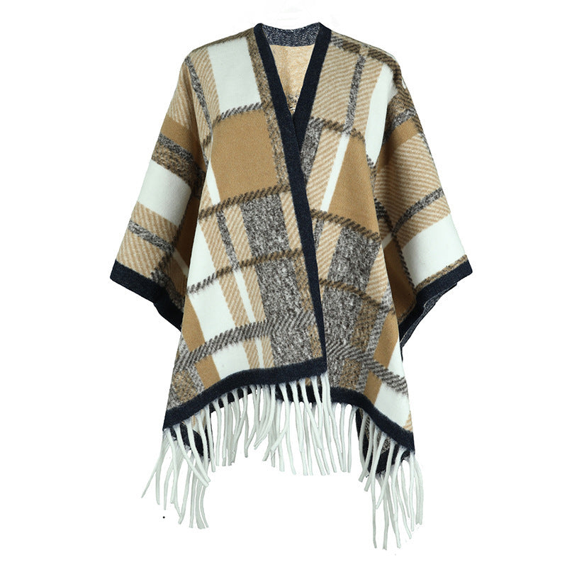 Tassel Cape and Shawl for Women – Elegant Fashion Cover-Up Ooho