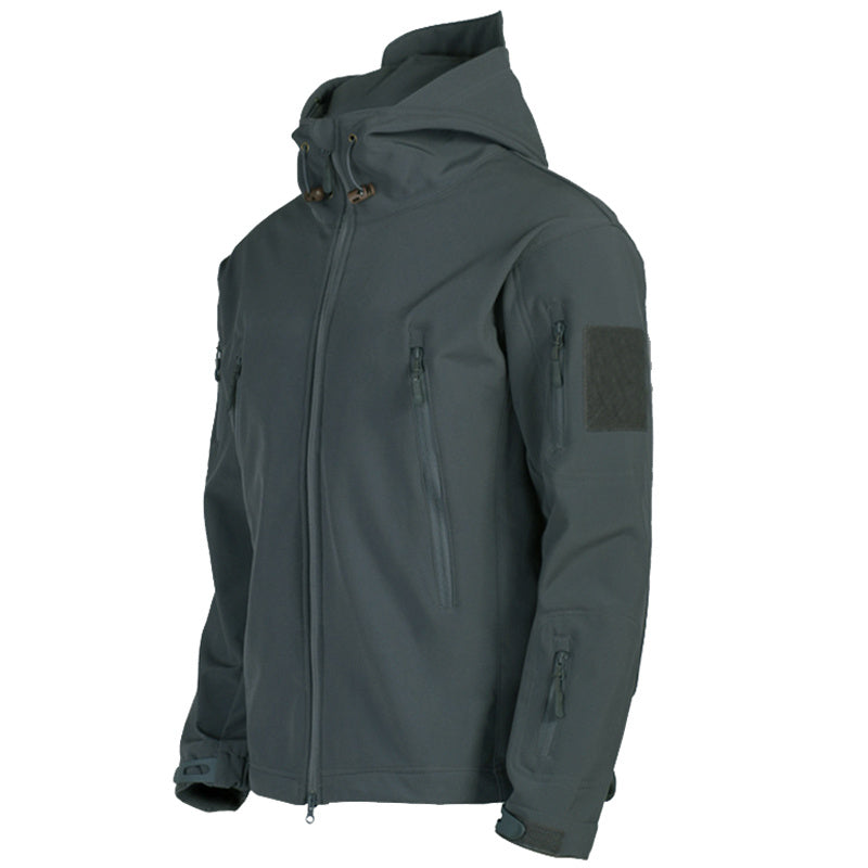 Soft Shell Jacket Men Windproof Hooded Jacket Ooho