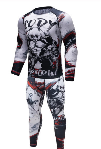 MMA Work Out Compression Rashguard T shirt Men VS PK Exercise 3D Fitness Tights Bodybuild Cross fit Rash Guard Ooho