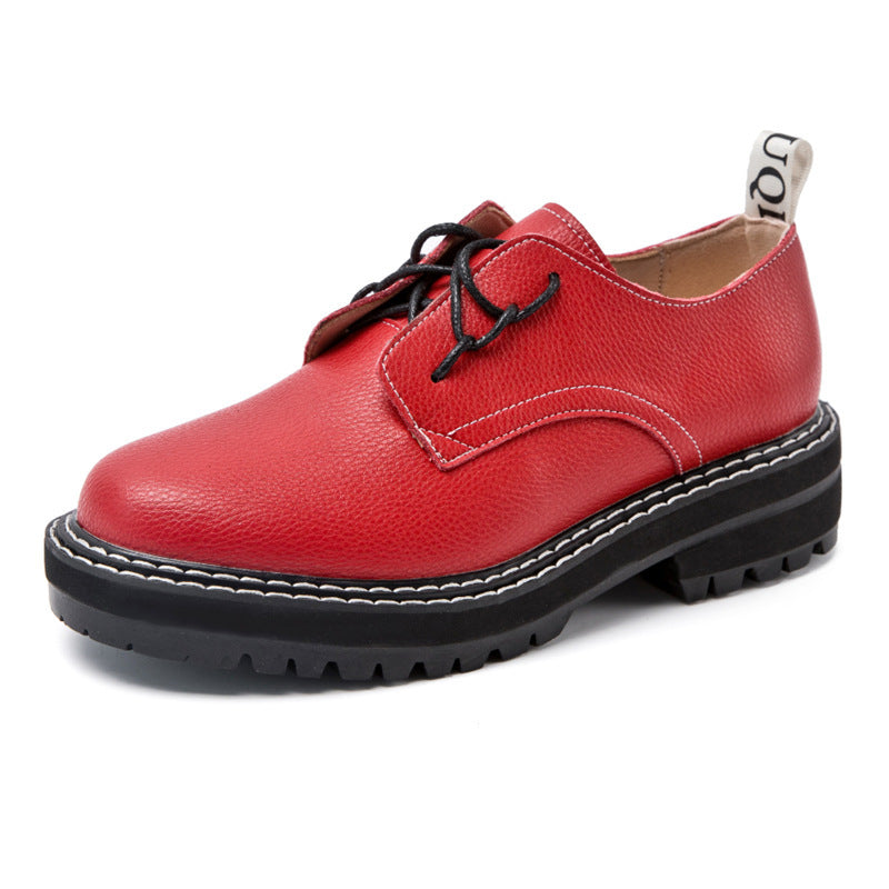 Korean All-match Women's Shoes Brock Oxford Shoes Ooho