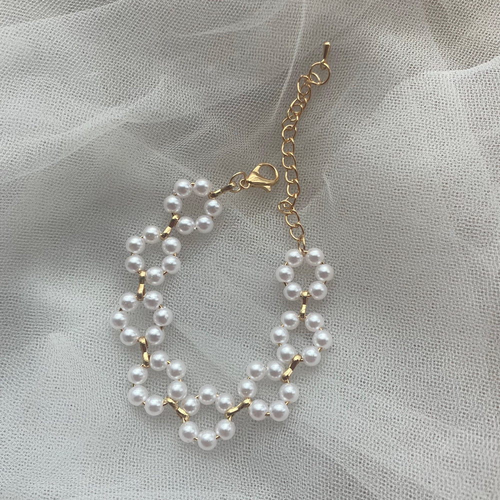 Pearl Necklace Bracelet For Women Ooho