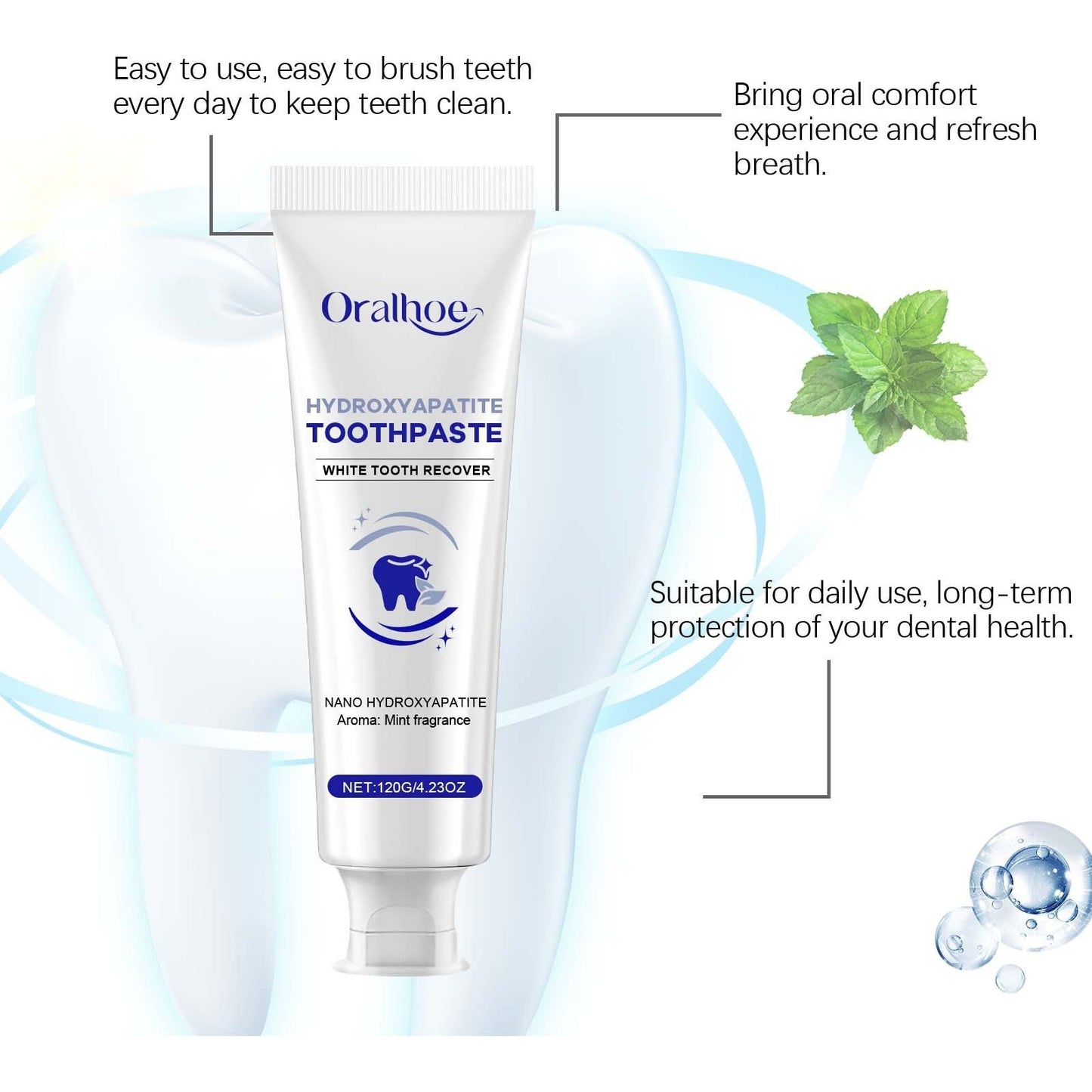 Cleaning Teeth Hygiene Care Oral Tooth Care Gloss Beautiful Tooth Toothpaste Ooho